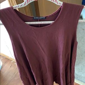 Brant Melville maroon t shirt dress